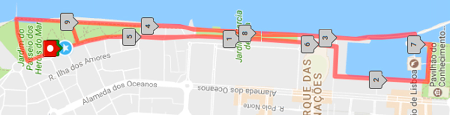 Percurso Prova 10 Km